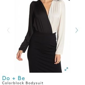 NWT Long sleeve bodysuit do+be colorblock